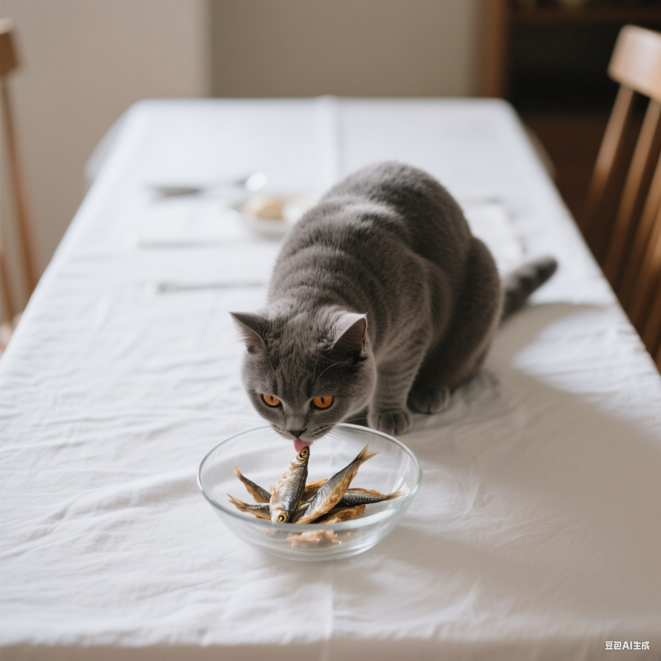 英国短毛猫的图片，采用写实宠物摄影风格