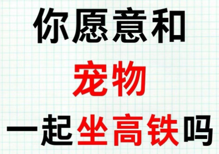 宠物猫狗可以坐高铁了！大连到北京宠物走一趟“车票”360元