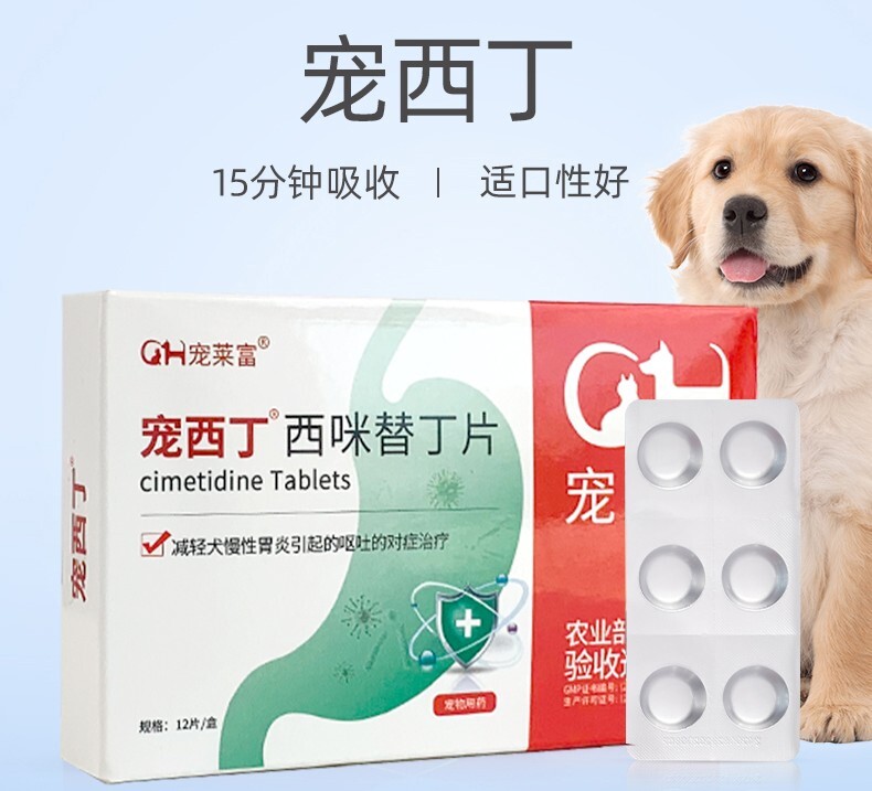 狗狗吐黄水带泡沫吃什么药？试试西咪替丁片