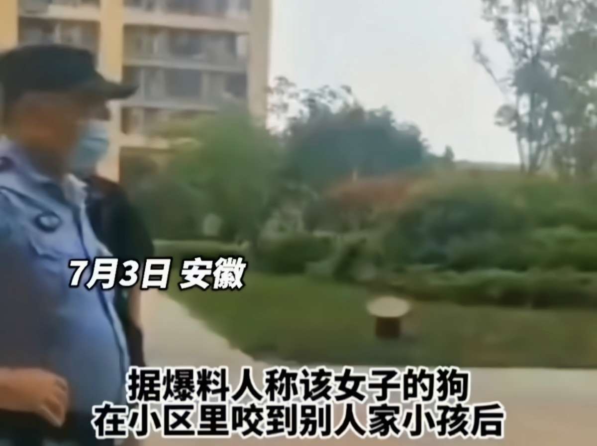 安徽：女子遛狗伤人，疯狂叫嚣：我有钱，敢动我狗就弄死你家孩子