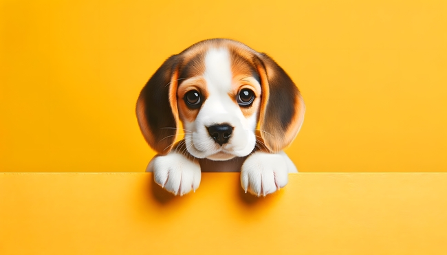 可爱比格犬萌宠狗狗写真图片